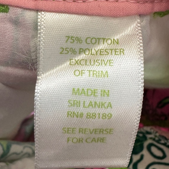 Lilly Pulitzer Callahan Shorts‎ Bloomin’ Cocoonin’ Pink Green Butterfly Size 00 - Picture 4 of 4